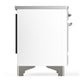 Ilve UMIB36QNR3WHC Ilve Umib36Qnr3Whc Majestic Iii 36 Inch Induction Range With 6 Elements, 3.5 Cu. Ft. Total Oven Capacity (Solid Door, White, Chrome)