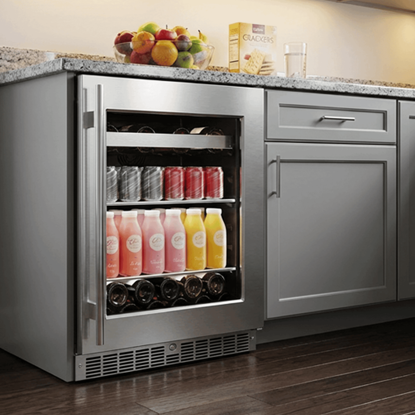 Element Appliance EBS24BES Cellara By Element 24 In., 7 Bottle And 115 Can Single Zone Wine And Beverage Cooler - Ebs24Bes
