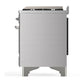 Ilve UM36FNR3SSC Ilve Um36Fnr3Ssc Majestic Iii 36 Inch Dual Fuel Range With 6 Black Brass Burners And Griddle, Dual Function Burner Up To 25,000 Btu (Triple Glass Door, Stainless Steel, Chrome, Natural Gas)
