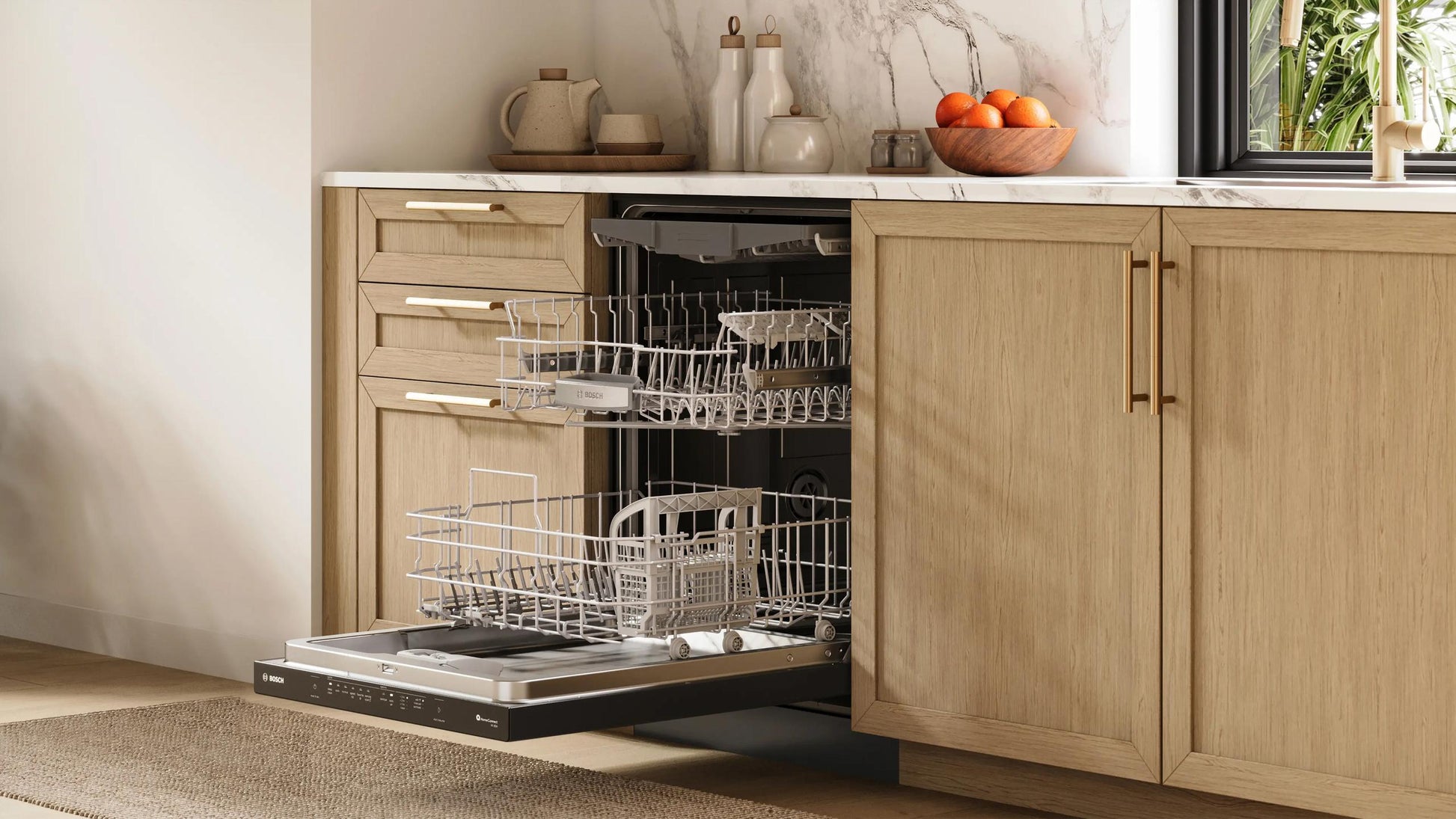 Bosch SHP65DM6N 500 Series, Built-Under Dishwasher, 24'', Black