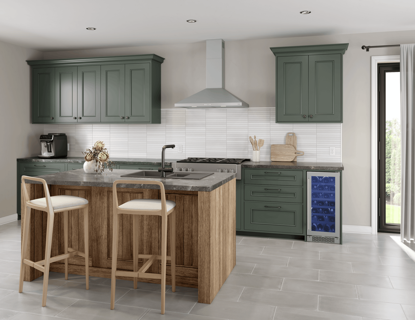 Zephyr BVEE30CS Brisas Traditional Pyramid Wall, 30" Ss, Act, Led