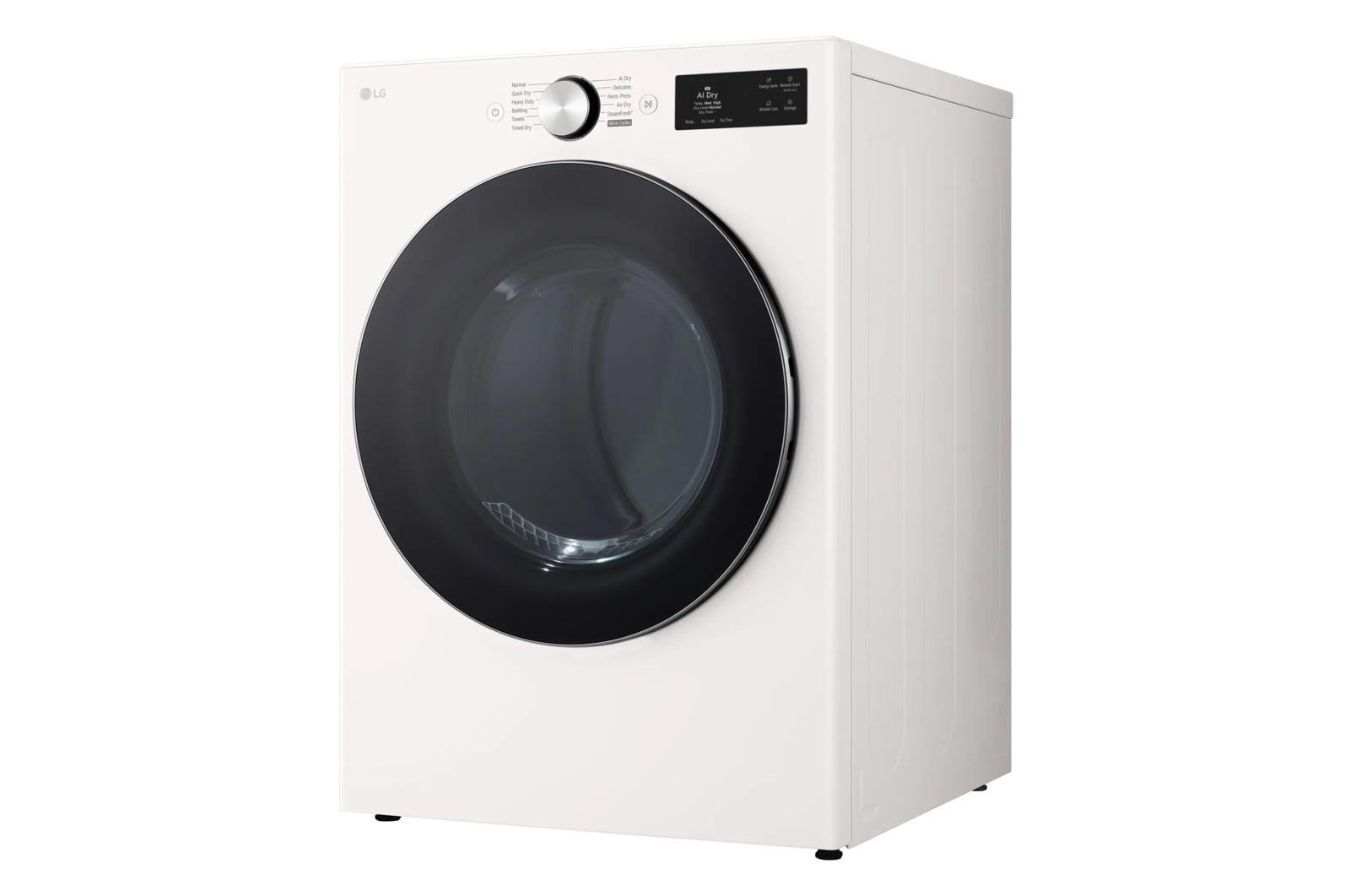 Lg DLGX5801A 7.4 Cu. Ft. Ultra Large Capacity Smart Front Load Gas Dryer With Turbosteam®, Ai Sensing And Hybrid Electronic Controls With Lcd Display