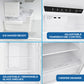 Avanti AVFF146DLJ0W Avanti Frost-Free Apartment Size Garage-Ready Refrigerator, 14.6 Cu. Ft. Capacity, In White (Avff146Dlj0W)