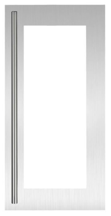 U-Line ULASBPGLASS15 Stainless Door Wrap With Bar 15In Glass