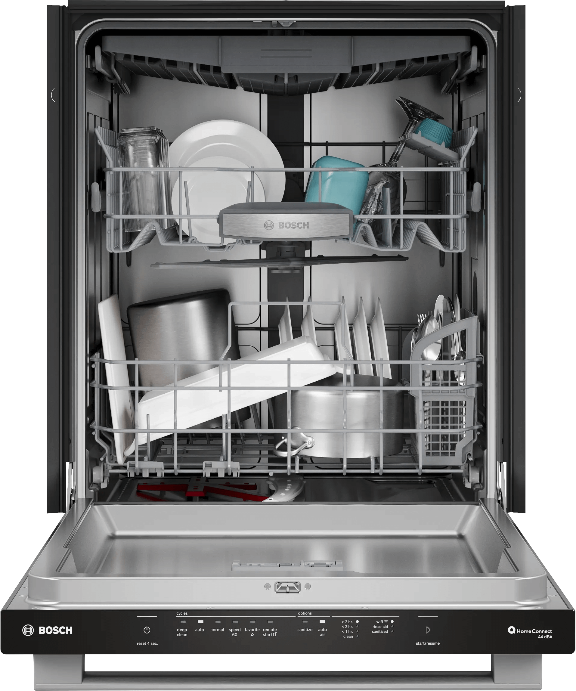 Bosch SHX65DM5N 500 Series, Built-Under Dishwasher, 24'', Brushed Steel Anti-Fingerprint