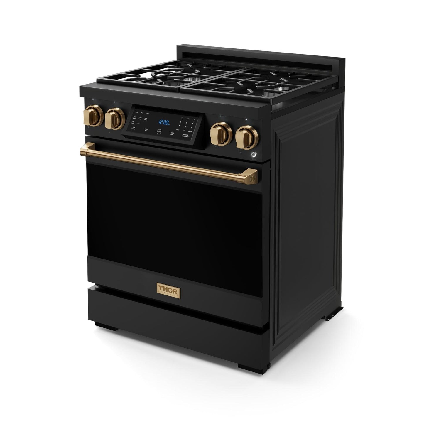 Thor Kitchen RSG30PBLPBRZ 30 Inch Professional Liquid Propane With Precision Knob Control In Black/Bronze