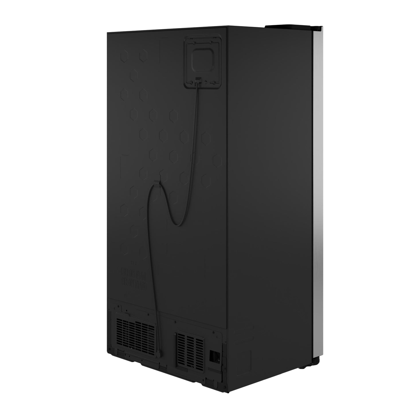 Ge Appliances GZS24PYYFS Ge® 23.5 Cu. Ft. Counter-Depth Side-By-Side Refrigerator With Led Light Walls And Extra Tall Dispenser
