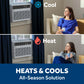 Ge Appliances AWGH12WWF Ge® 12,000 Btu Smart Heat/Cool Electronic Window Air Conditioner For Large Rooms Up To 550 Sq. Ft.