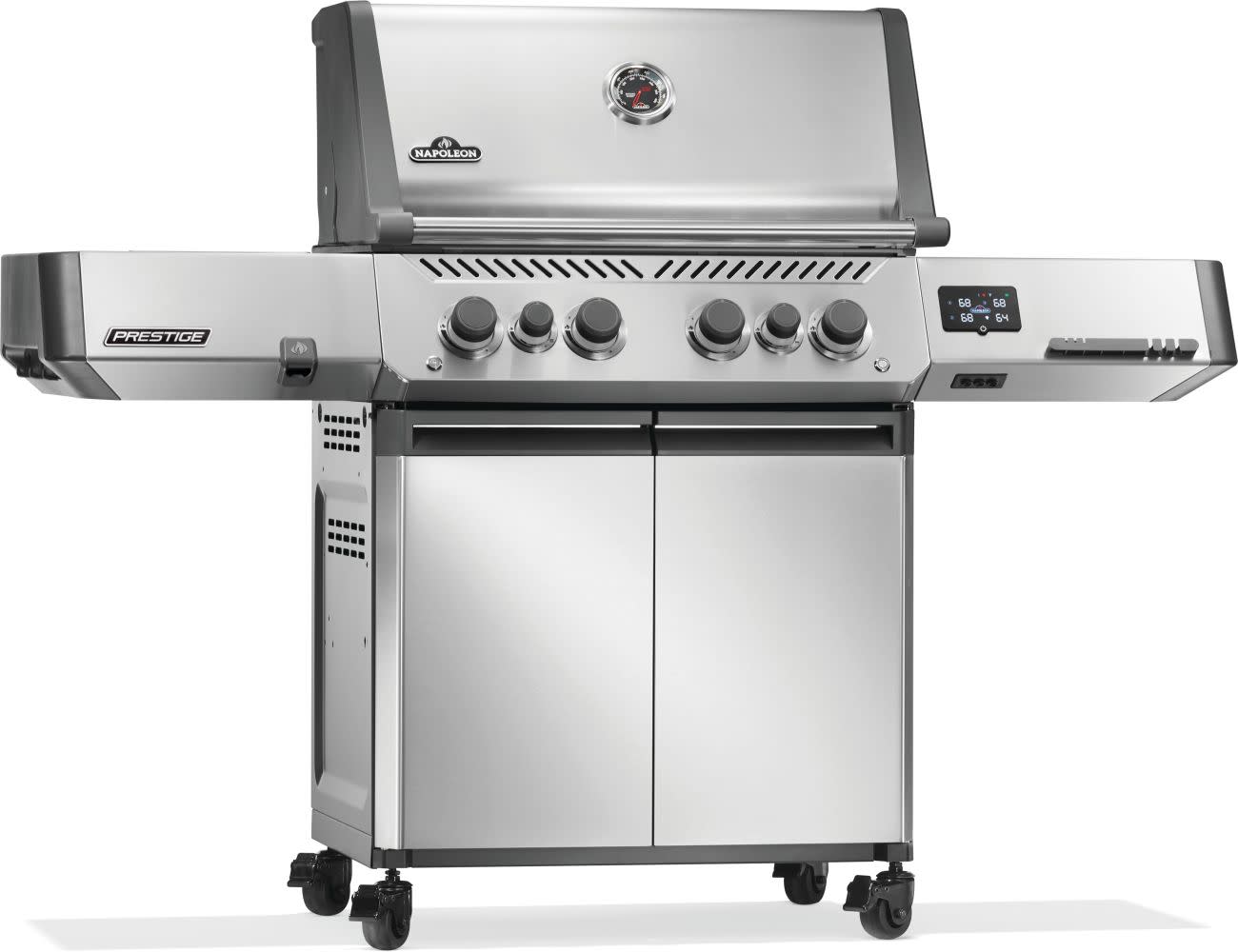 Napoleon Bbq P500VXRSIBNSS Prestige 500 Connected Rsib With Infrared Side And Rear Burner , Natural Gas, Stainless Steel