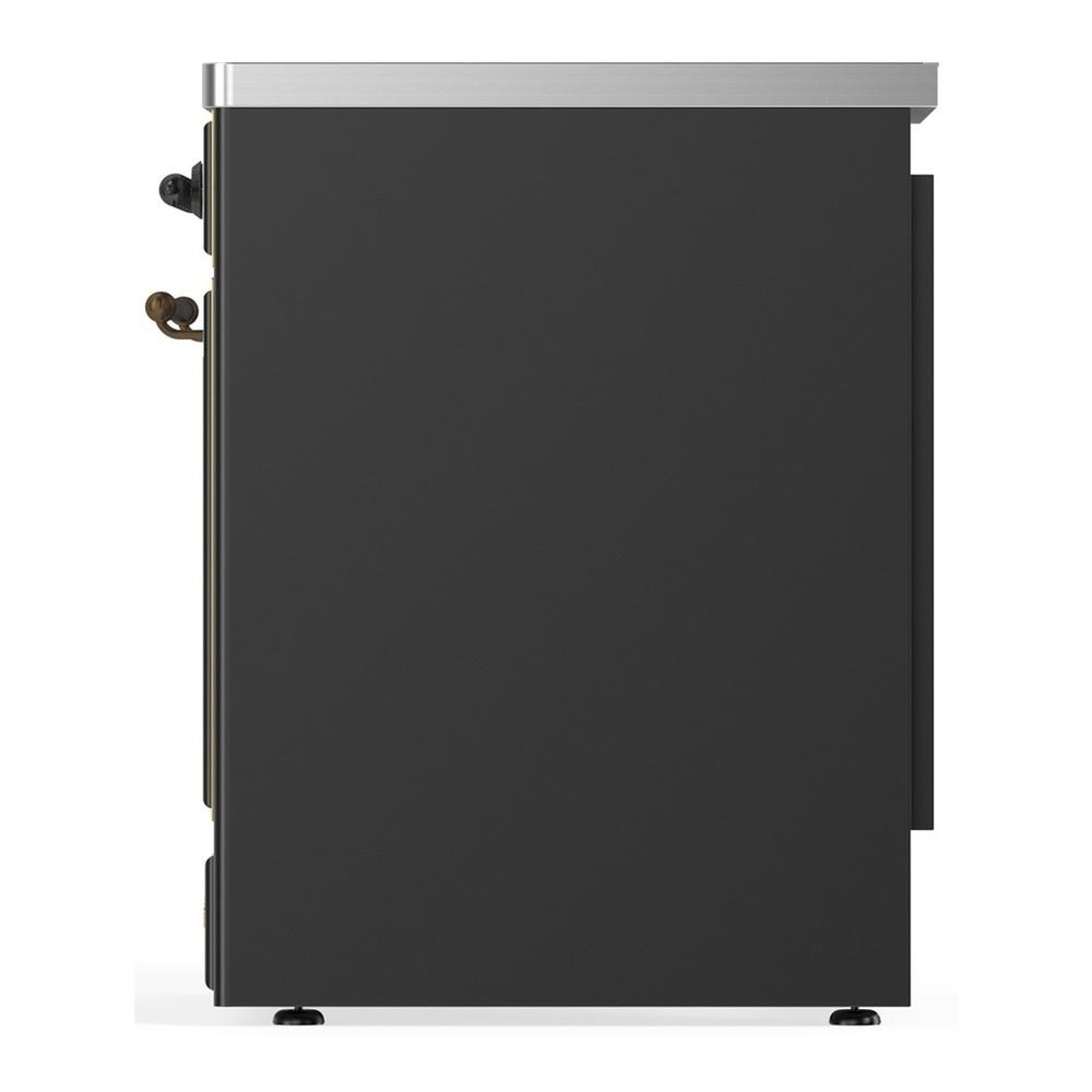 Ilve UMIB30NR3MGB Ilve Umib30Nr3Mgb Majestic Iii 30 Inch Induction Range With 4 Elements, 4 Cu. Ft. Oven Capacity (Triple Glass Door, Graphite Matte, Burnished)