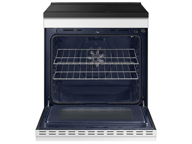 Samsung NSI6DB930012 Bespoke 6.3 Cu. Ft. Smart Slide-In Induction Range With Anti-Scratch Glass Cooktop & Air Fry In White Glass