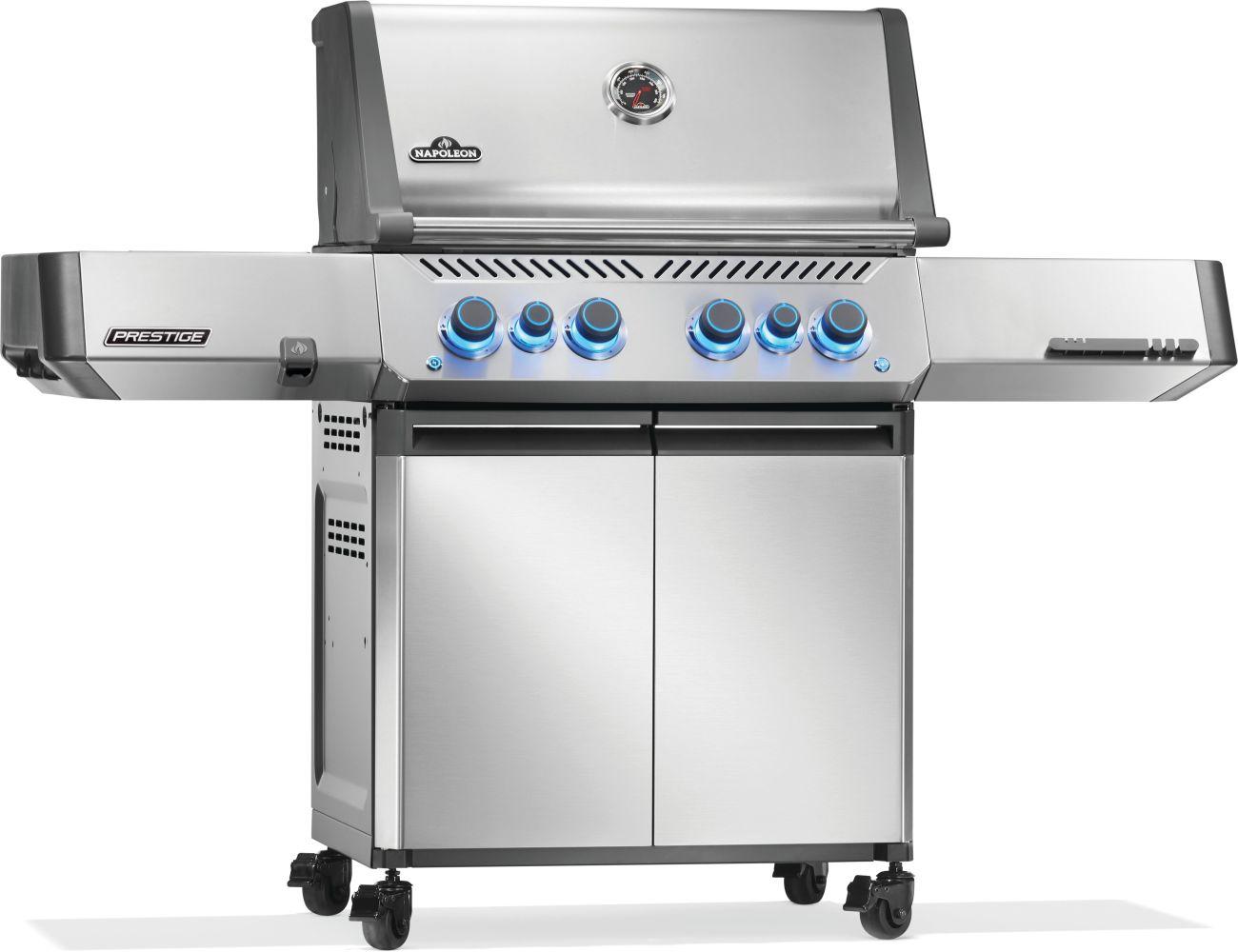 Napoleon Bbq P500VRSIBPSS Prestige 500 Rsib With Infrared Side And Rear Burner , Propane, Stainless Steel