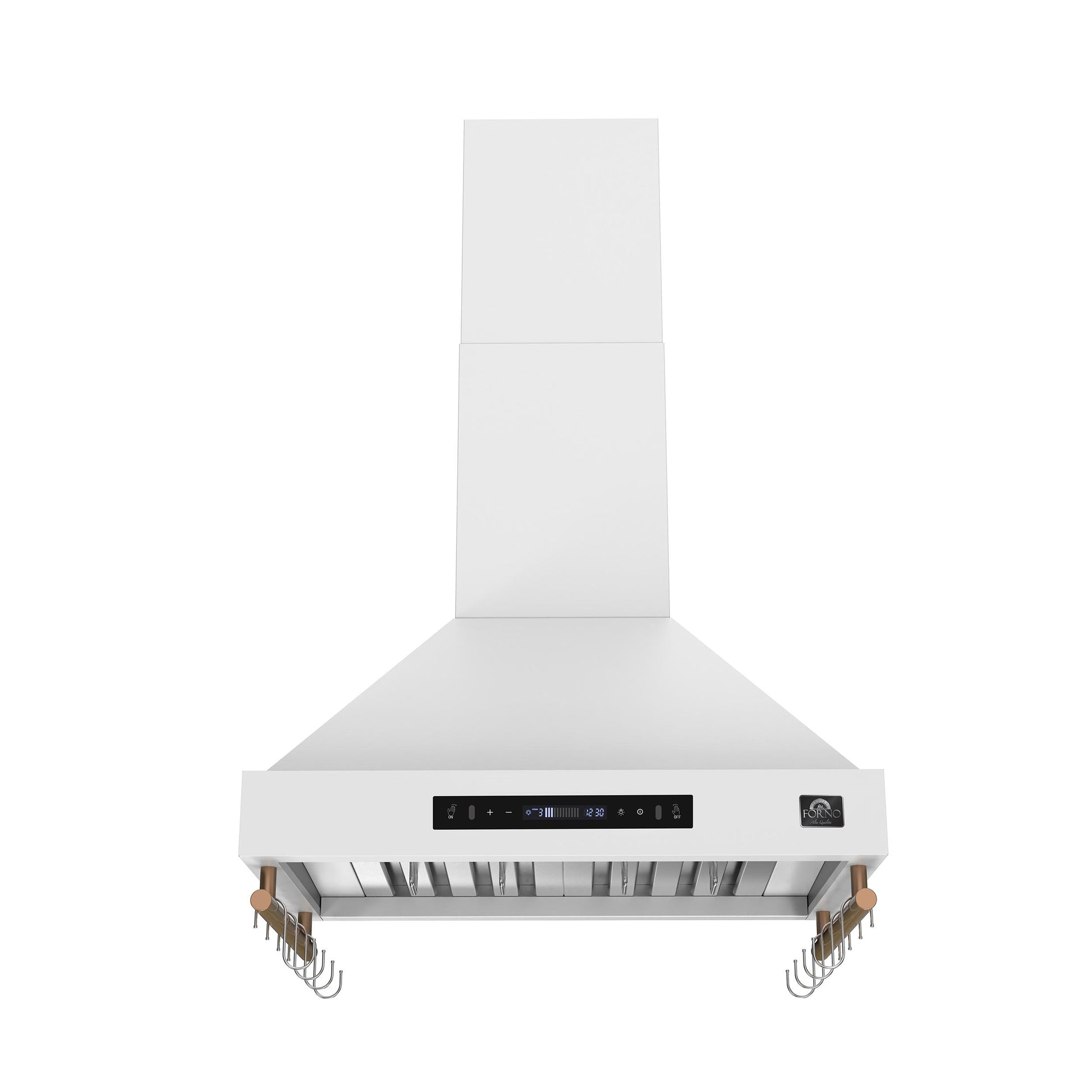 Forno FRHWM550330WHT Forno Venezia 30 Inch Wall-Mounted Range Hood In White With Touch Controls And Baffle Filters