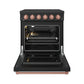 Thor Kitchen RSE30PBRSG 30 Inch Professional Electric Range With Precision Knob Control In Black And Rose Gold Gordon Ramsay Series