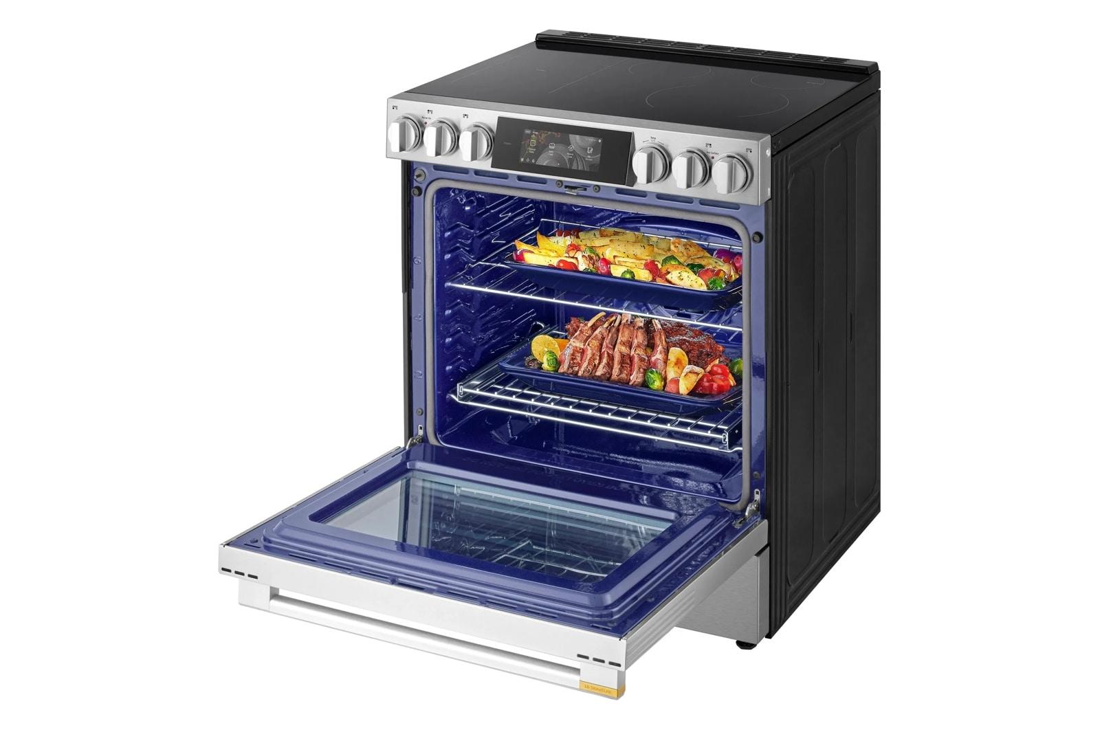 Lg LSIU6339XE Lg Signature 6.3 Cu. Ft. Smart Induction Slide-In Range With Dynamic Probake Convection®, Air Fry, Air Sous Vide, Pizza Mode And Ai Gourmet Camera