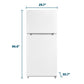 Element Appliance ERT18CSEW Element 18.1 Cu. Ft. Top Freezer Refrigerator - White, Energy Star