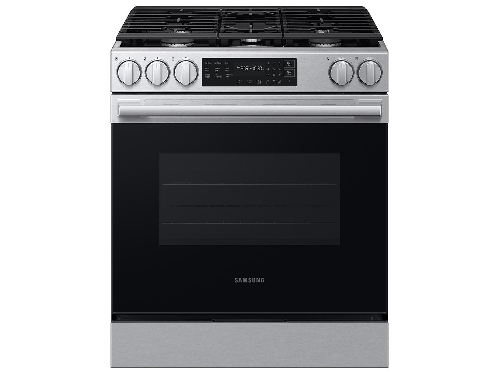 Samsung NSG80H60XRAA Bespoke Smart Slide-In Gas Range Pro Style Design Air Fry Max True Convection