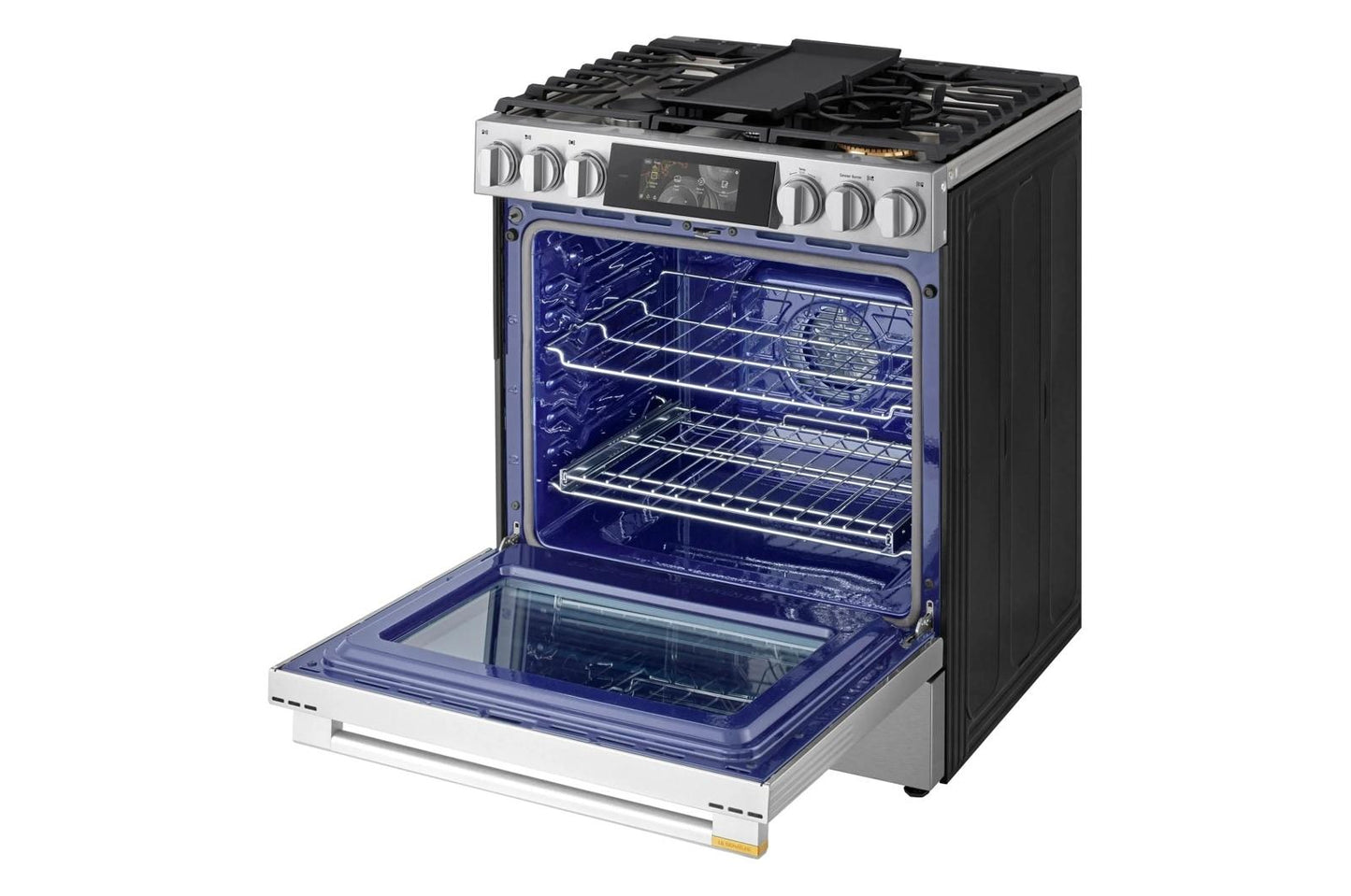 Lg LSGU6339X Lg Signature 6.3 Cu. Ft. Smart Gas Slide-In Range With Dynamic Probake Convection®, Air Fry, Air Sous Vide, Pizza Mode And Ai Gourmet Camera