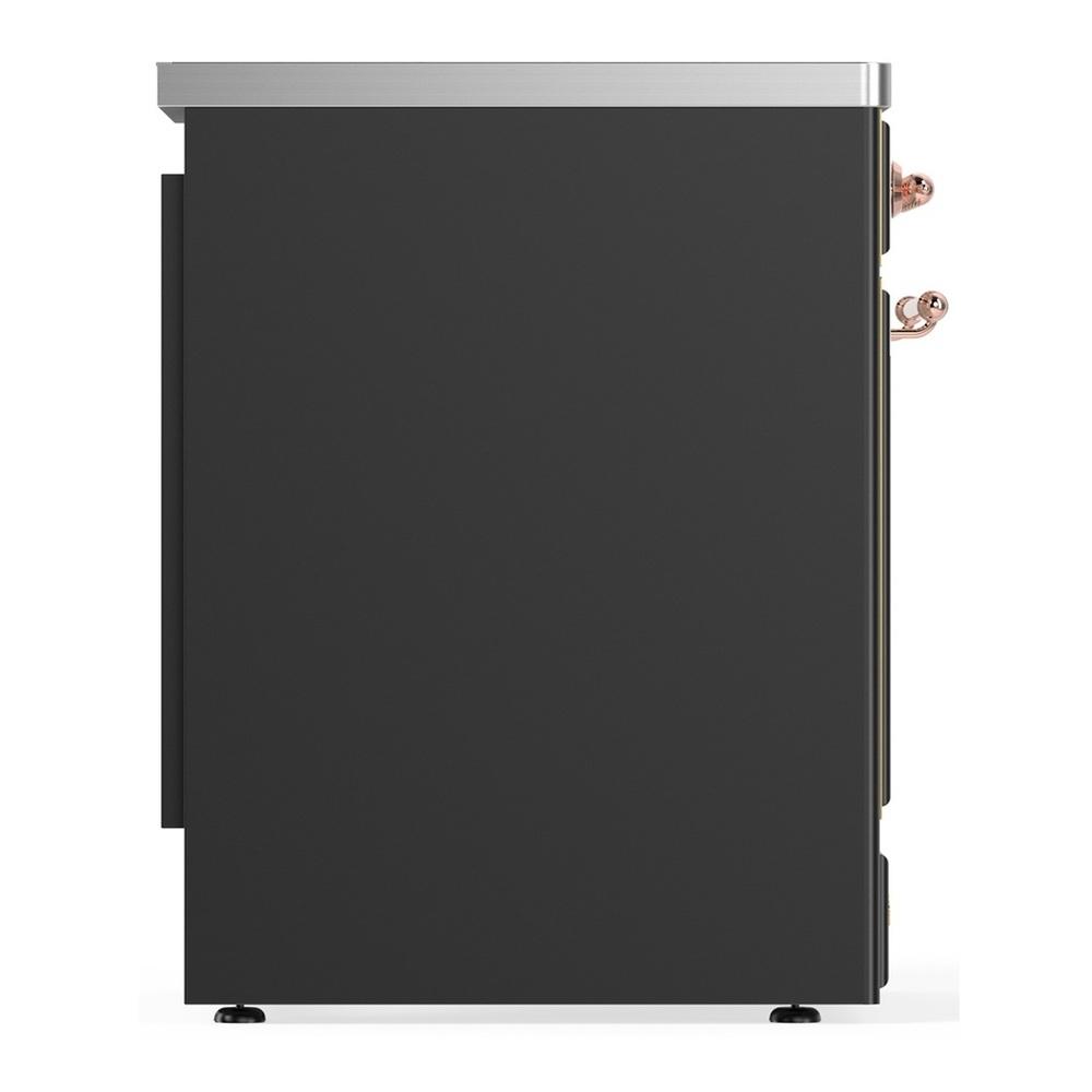 Ilve UMIB30QNR3MGP Ilve Umib30Qnr3Mgp Majestic Iii 30 Inch Induction Range With 4 Elements, 4 Cu. Ft. Oven Capacity (Solid Door, Graphite Matte, Copper)