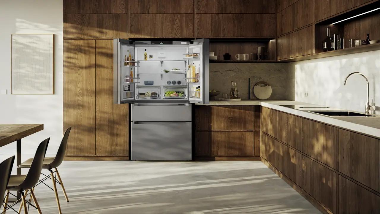 Liebherr FDE36S French Door Fridge-Freezer With 2 Freezer Drawers With Icemaker
