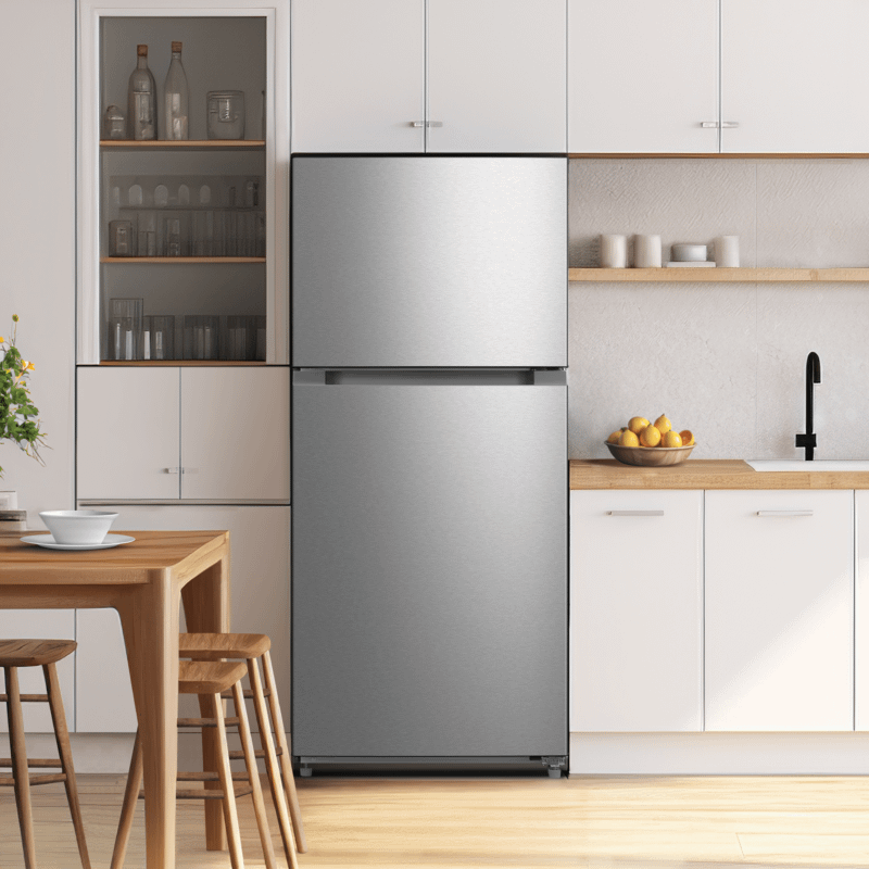 Element Appliance ERT18CSES Element 18.1 Cu. Ft. Top Freezer Refrigerator - Stainless Steel, Energy Star
