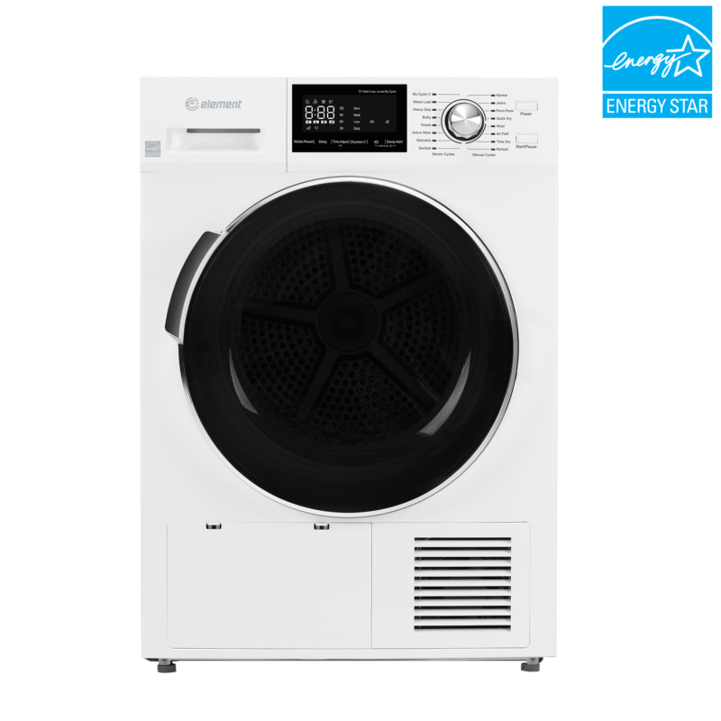Element Appliance EFD4424EBW Element 24-Inch 4.4 Cu. Ft. Heat Pump Dryer - White, Energy Star (Efd4424Ebw)