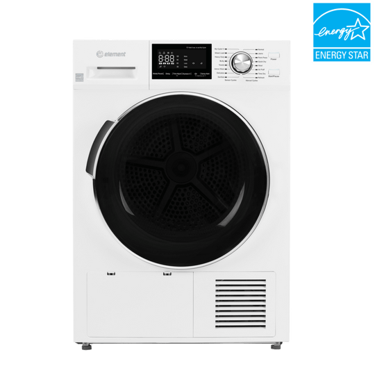 Element Appliance EFD4424EBW Element 24-Inch 4.4 Cu. Ft. Heat Pump Dryer - White, Energy Star (Efd4424Ebw)