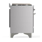 Ilve UM48FSQNR3SSCLP Ilve Um48Fsqnr3Ssclp Majestic Iii 48 Inch Dual Fuel Range With 5 Black Brass Burners, Griddle And French Top, Dual Function Burner Up To 25,000 Btu (Liquid Propane, Solid Door, Stainless Steel, Chrome)