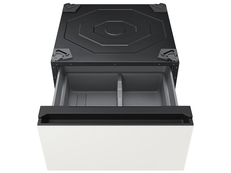 Samsung WE602NY Bespoke 27" Wide Laundry Pedestal With Storage Drawer In Ivory - Thumbnail 4