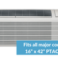 Friedrich PVH12R3FC Friedrich Freshaire 12,000 Btu 265V Packaged Terminal Air Conditioner With Heat Pump