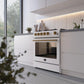 Forno FFSGS111630WHT Forno Leonardo Espresso 30-Inch White Gas Range, 5 Burners, 39,500 Btu, 5 Cu.Ft Convection Oven