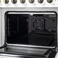 Forno FFSGS644448WHT Forno Galiano 48-Inch Freestanding French Door Gas Range, White & Antique Brass