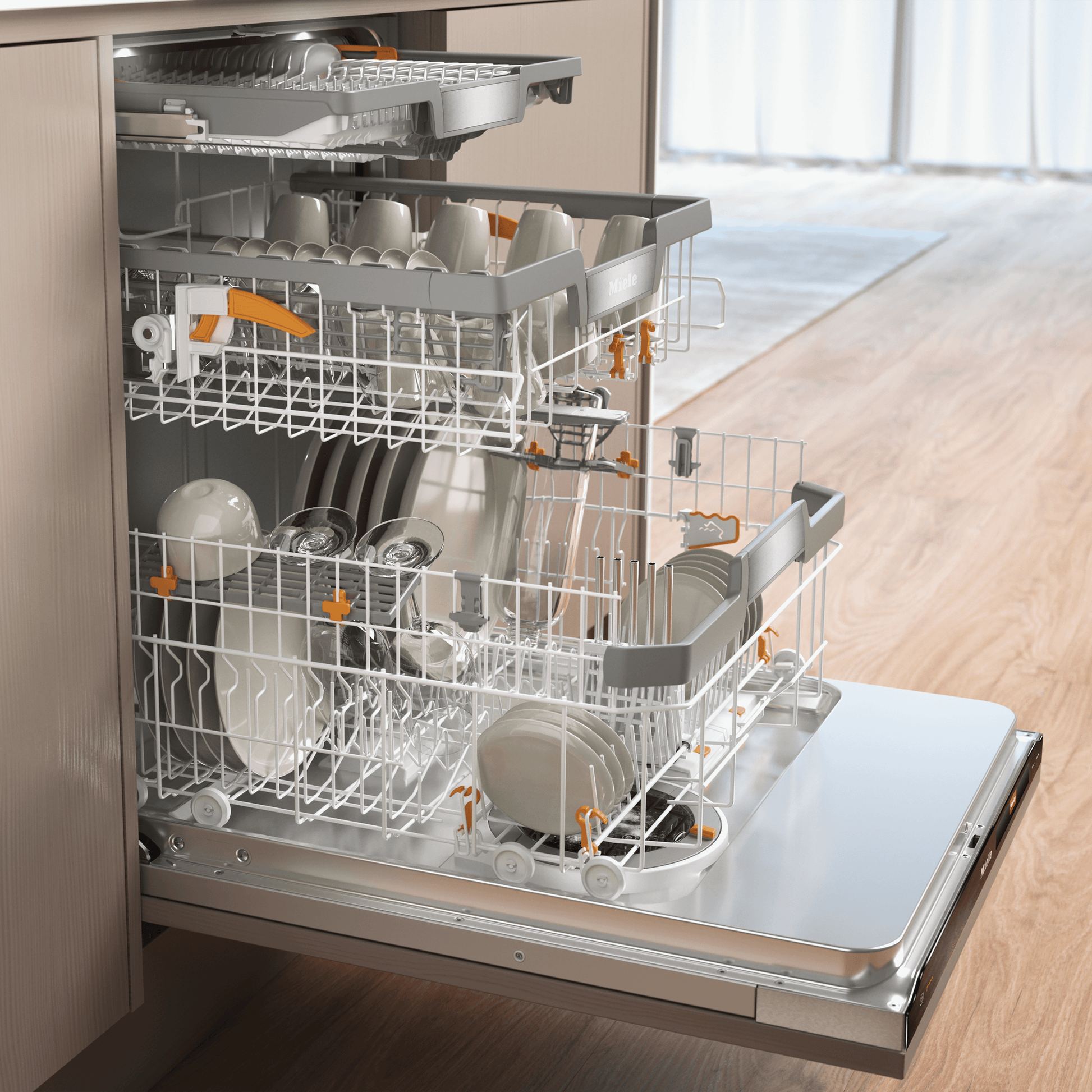 Miele G7986SCVIK2O G 7986 Scvi Autodos K2O Panel Ready- Fully Integrated Dishwashers In Standard Size - The Miele All-Rounder For Highest Demands.
