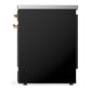 Ilve UMIB30NR3BKG Ilve Umib30Nr3Bkg Majestic Iii 30 Inch Induction Range With 4 Elements, 4 Cu. Ft. Oven Capacity (Triple Glass Door, Glossy Black, Brass)