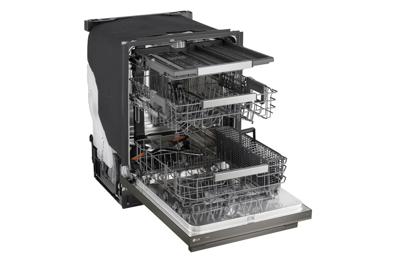 Lg LDNTH753D Smart Flushfit™ Top Control Dishwasher With 1-Hour Wash & Dry, Quadwash® Pro, Truesteam® And Dynamic Heat Dry™ W/Autovent Dry™