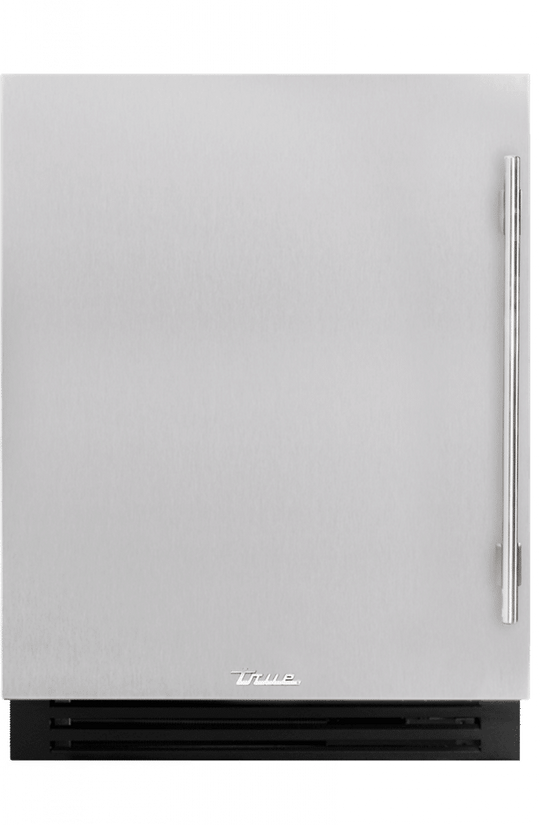 True Residential TUWADA24LSAS 24 Inch Single Zone Solid Stainless Door Left Hinge Ada Height Undercounter Wine Cabinet