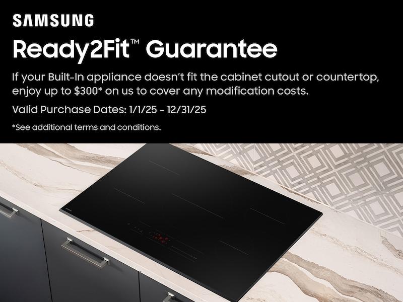 Samsung CC70F36S2D 36" Induction Cooktop With Anti-Scratch Matte Glass And Sync Burners In Black