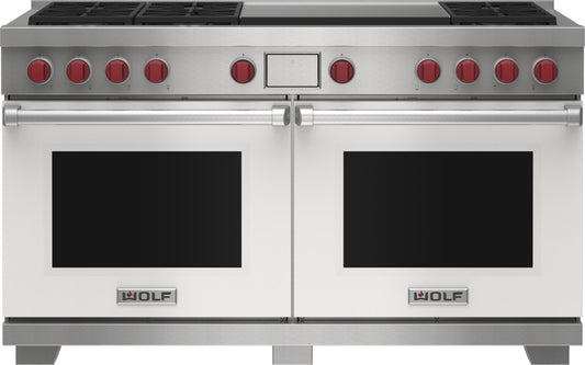 Wolf DF60650DGWHP 60" Dual Fuel Range - 6 Burners And Infrared Dual Griddle
