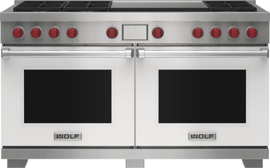 Wolf DF60650DGWHPLP 60" Dual Fuel Range - 6 Burners And Infrared Dual Griddle
