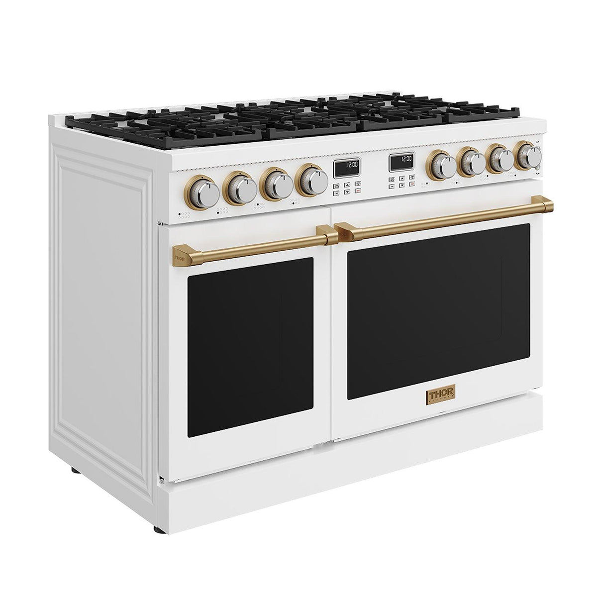 Thor Kitchen ARG48WBRZ 48 Inch Contemporary Professional Gas Range In White/Bronze