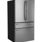 Ge Appliances PGD29BYTFS Ge Profile™ Series Energy Star® 29 Cu. Ft. Smart Fingerprint Resistant 4-Door French-Door Refrigerator With Door In Door