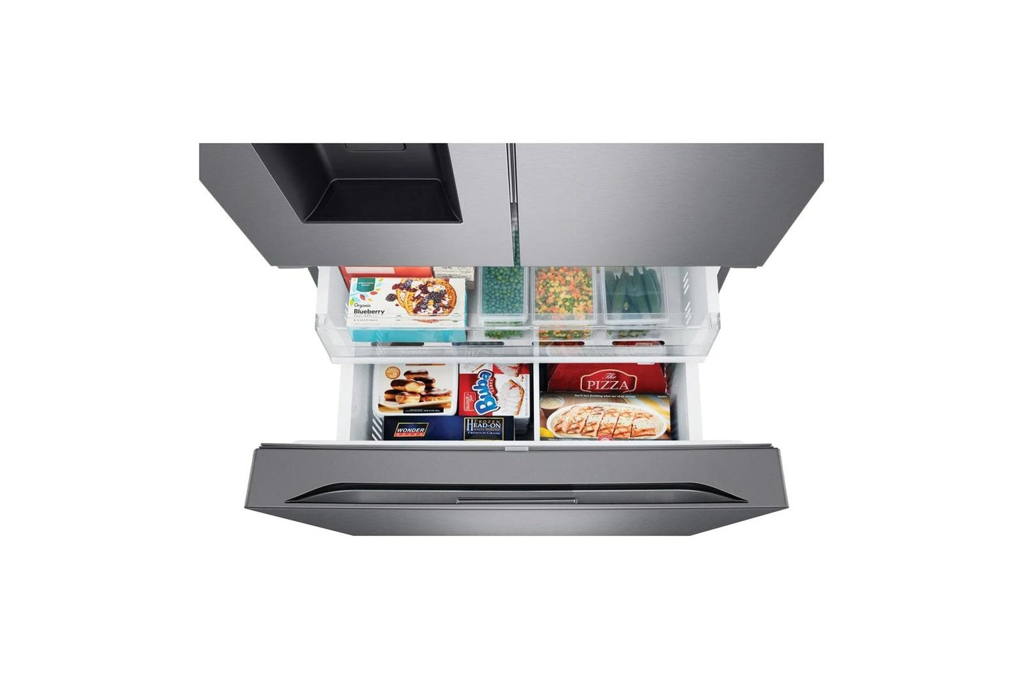 Lg LF26C6230V 26 Cu. Ft. Counter Depth Max 3-Door French Door Refrigerator With Ice And Water Dispenser