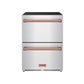 Thor Kitchen RF24URSG 24 Inch Undercounter Built-In Or Freestanding Drawer Refrigerator - Stainless Steel/Rose Gold Gordon Ramsay Series