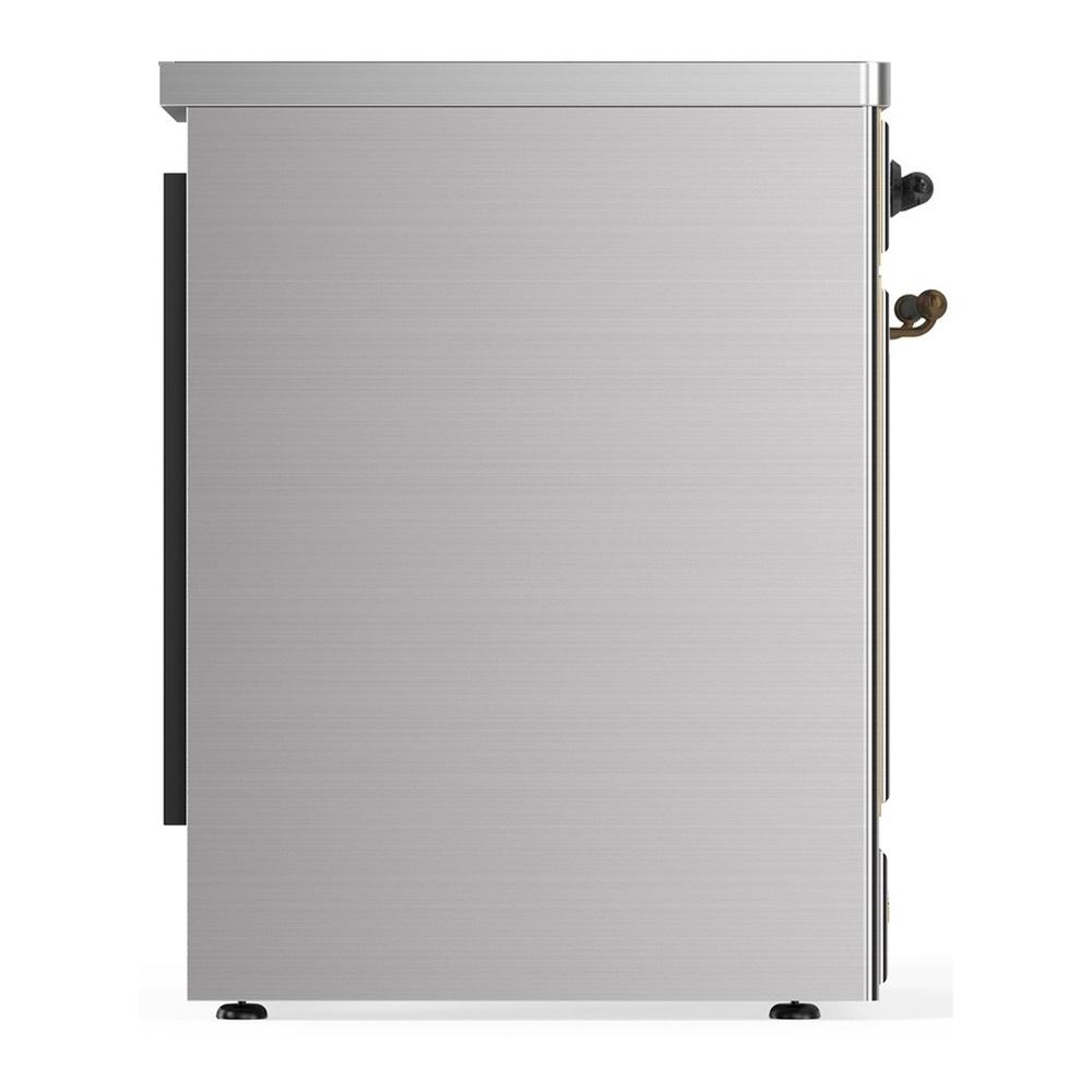 Ilve UMIB30QNR3SSB Ilve Umib30Qnr3Ssb Majestic Iii 30 Inch Induction Range With 4 Elements, 4 Cu. Ft. Oven Capacity (Solid Door, Stainless Steel, Burnished)