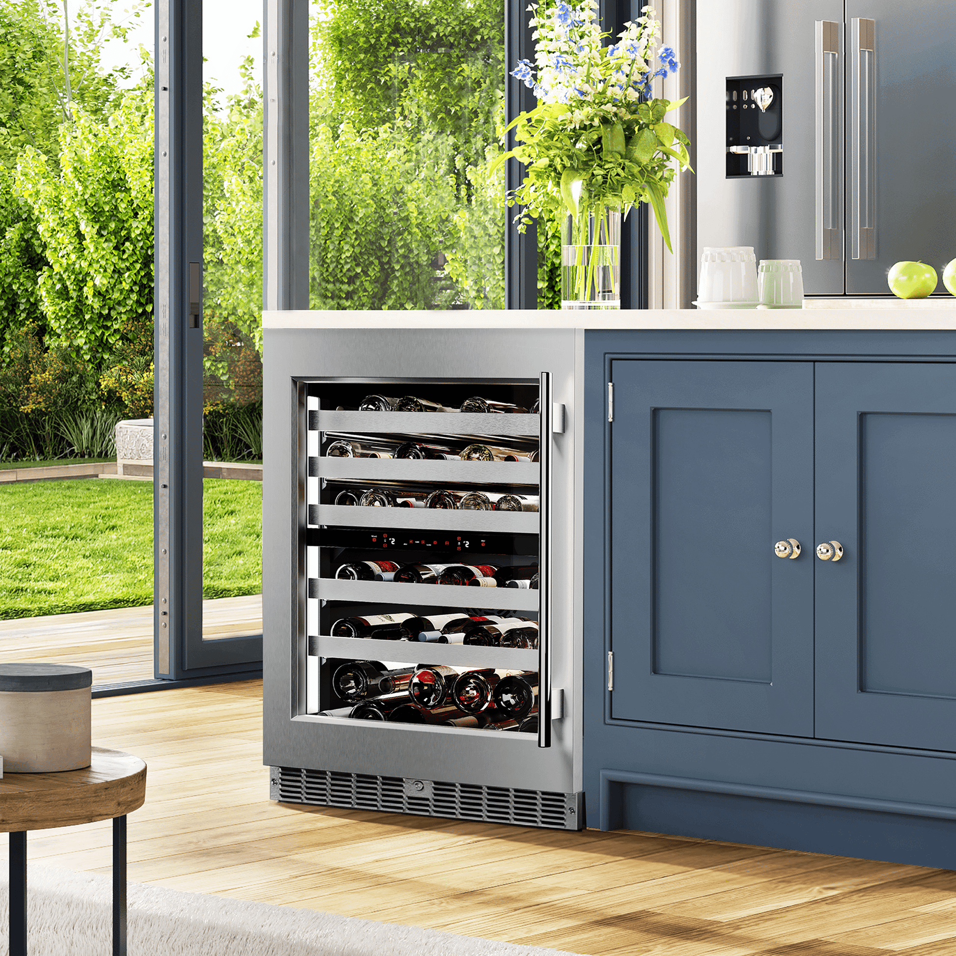 Element Appliance EWD24BES Cellara By Element 24 In., 46 Bottle Dual-Zone Wine Cooler - Stainless Steel