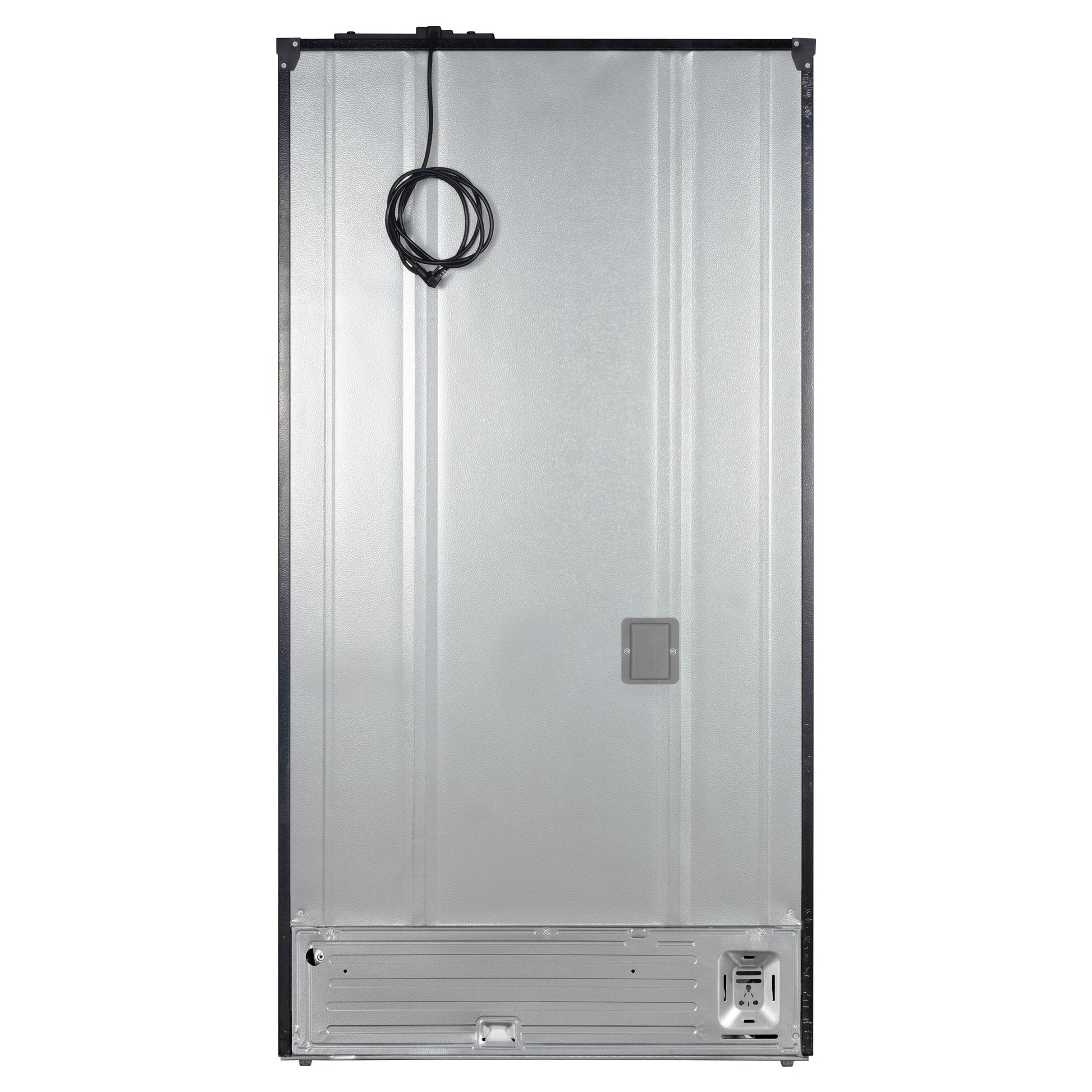 Forno FFFFD178336BLK Forno Rivello 36 Inch French Door Refrigerator In Black With Antique Brass, Internal Water Dispenser, Filtered Ice, Adjustable Shelves, Energy Star Certified