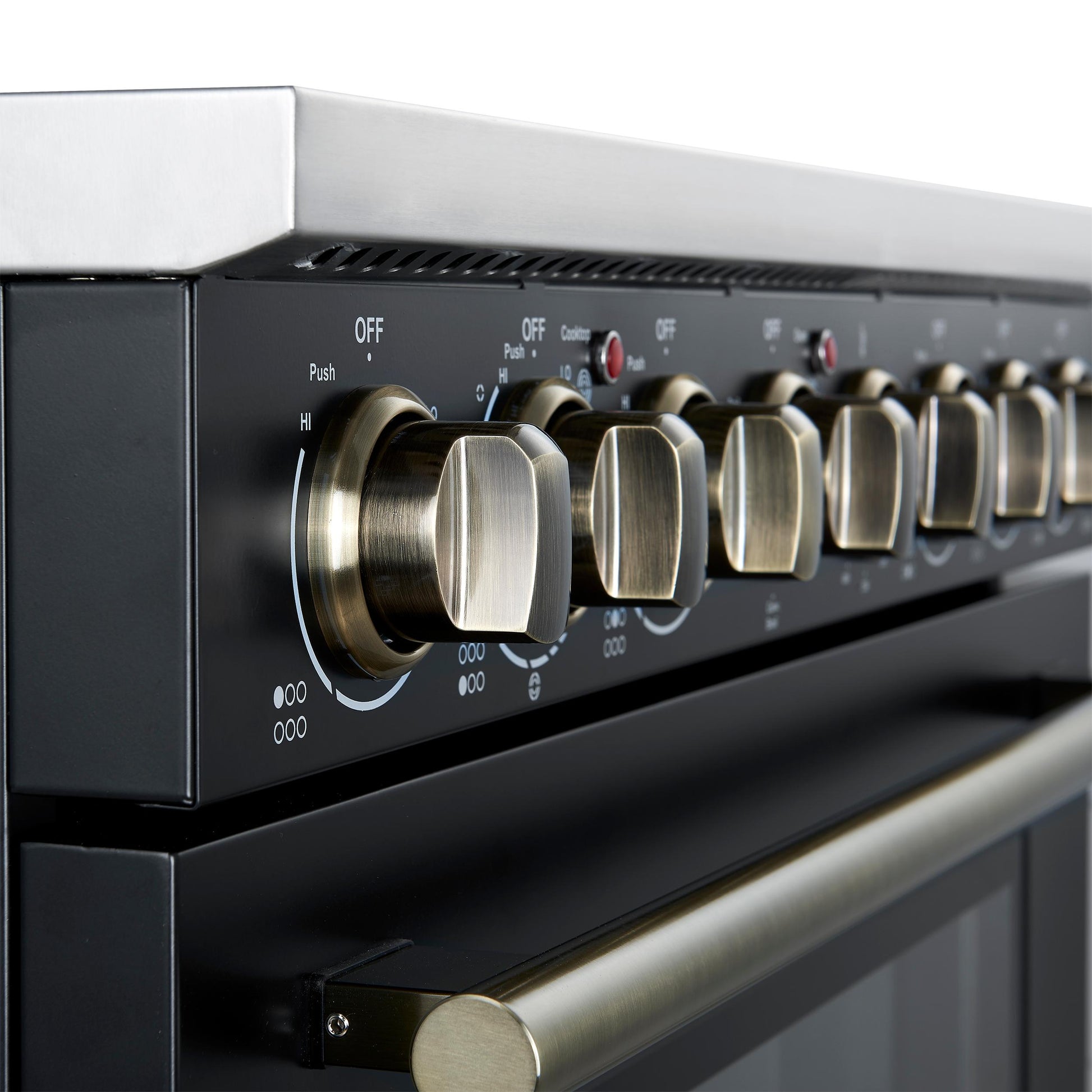 Forno FFSEL601136BLK Forno Paolo 36 Inch Black Freestanding Electric Range, Stainless Steel, 5.44 Cu.Ft, True Convection Oven, Energy Efficient