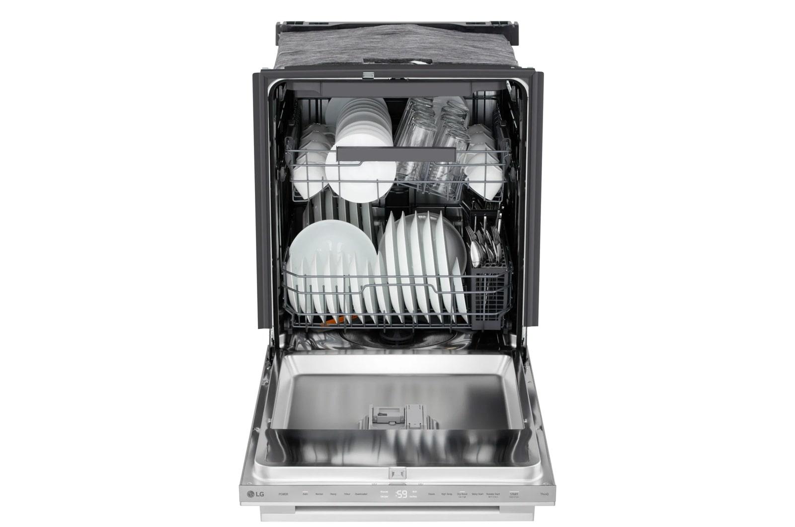 Lg LDNTM545S Smart Flushfit™ Top Control Dishwasher With 1-Hour Wash & Dry, Quadwash® Pro, And Dynamic Heat Dry™ W/Autovent Dry™