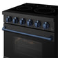 Thor Kitchen RSE30PBBLU 30 Inch Professional Electric Range With Precision Knob Control In Black And Blue Gordon Ramsay Series