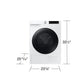 Samsung DV25FG62B0BE Compact Ventless Heat Pump Dryer Wi-Fi Connectivity Energy Efficient 4.0 Cu.Ft.